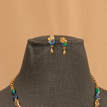 Premium Peacock Necklace Set