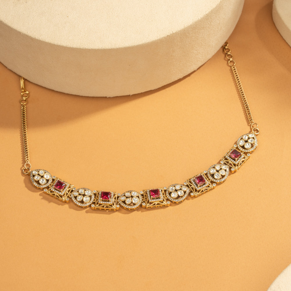 Moissanite choker