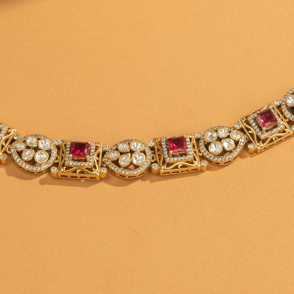 Moissanite choker
