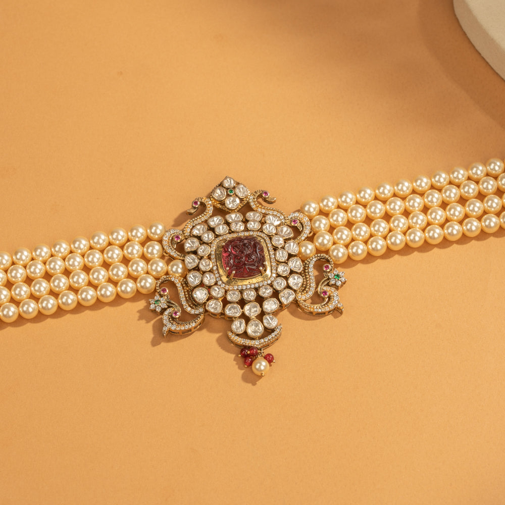 Moissanite choker