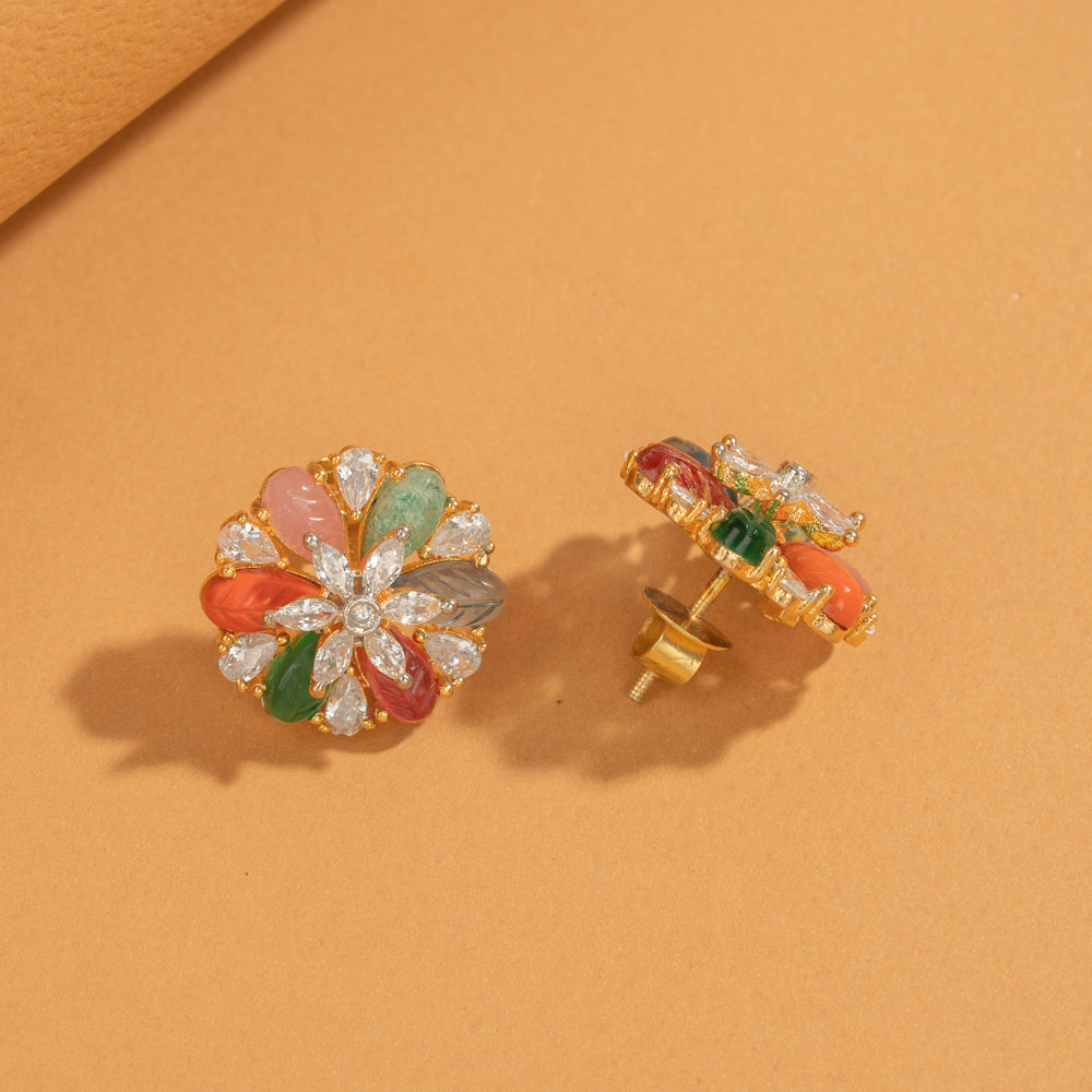 Zircon Studs &amp; Pendant