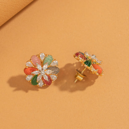 Zircon Studs &amp; Pendant