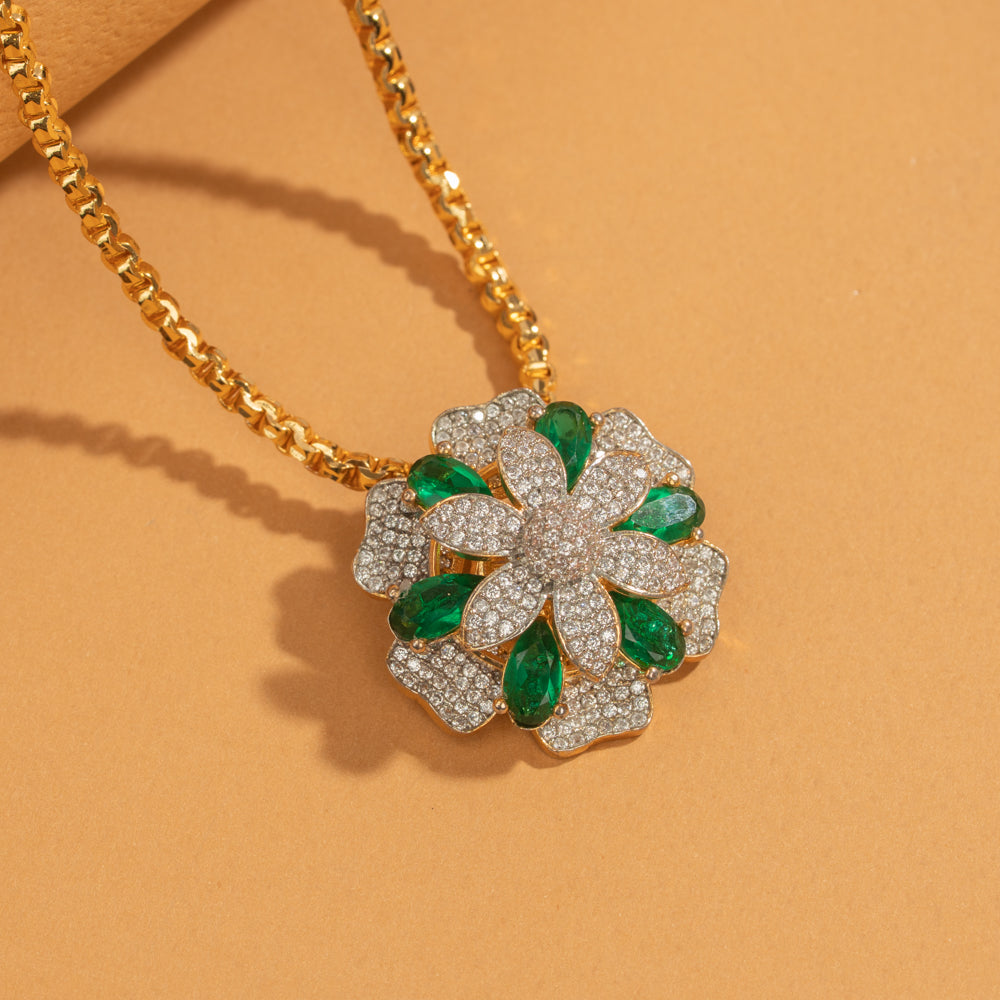 Zircon Studs &amp; Pendant