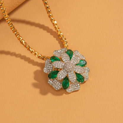 Zircon Studs &amp; Pendant