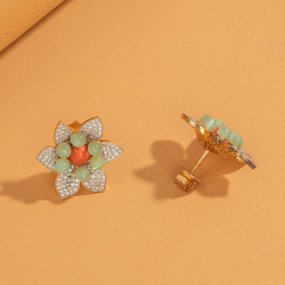 Zircon Studs &amp; Pendant