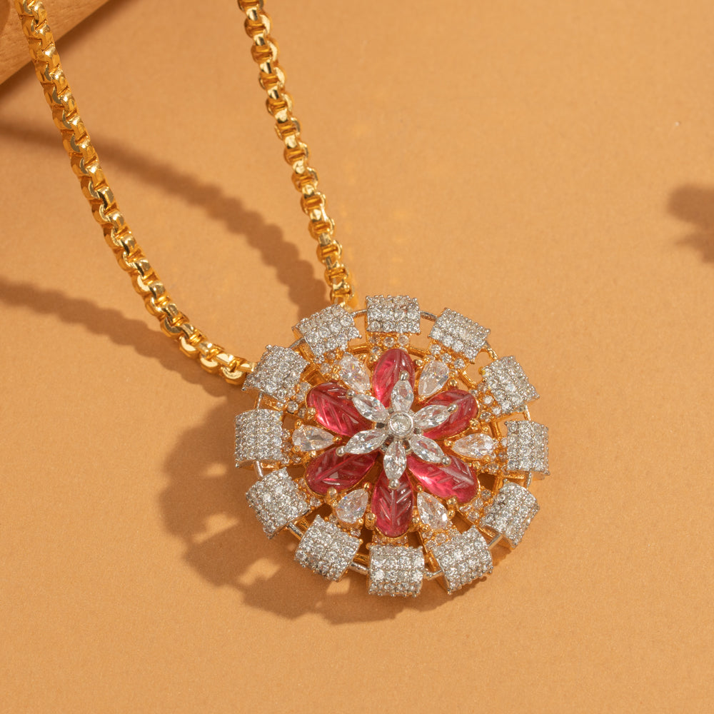 Zircon Studs &amp; Pendant