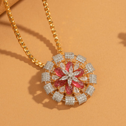 Zircon Studs &amp; Pendant