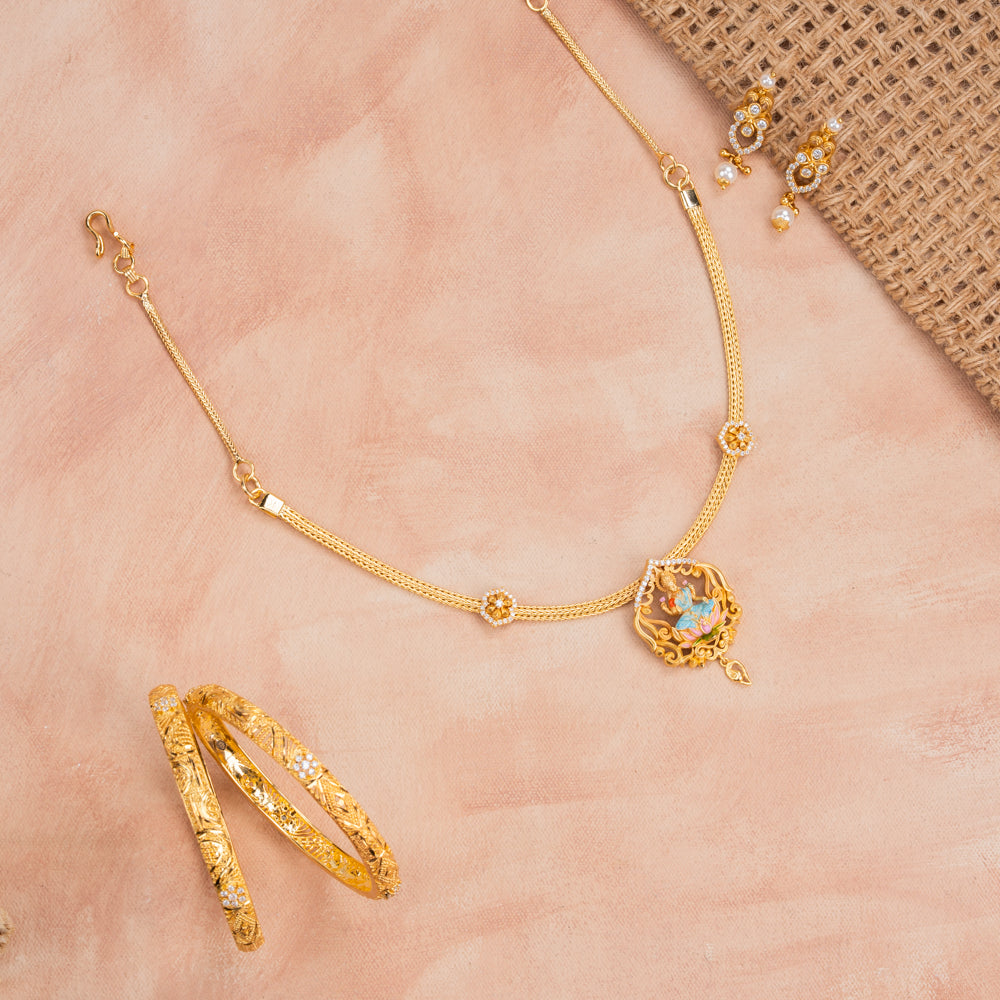 Premium Necklace Set (Bangle,Earrings,Necklace)