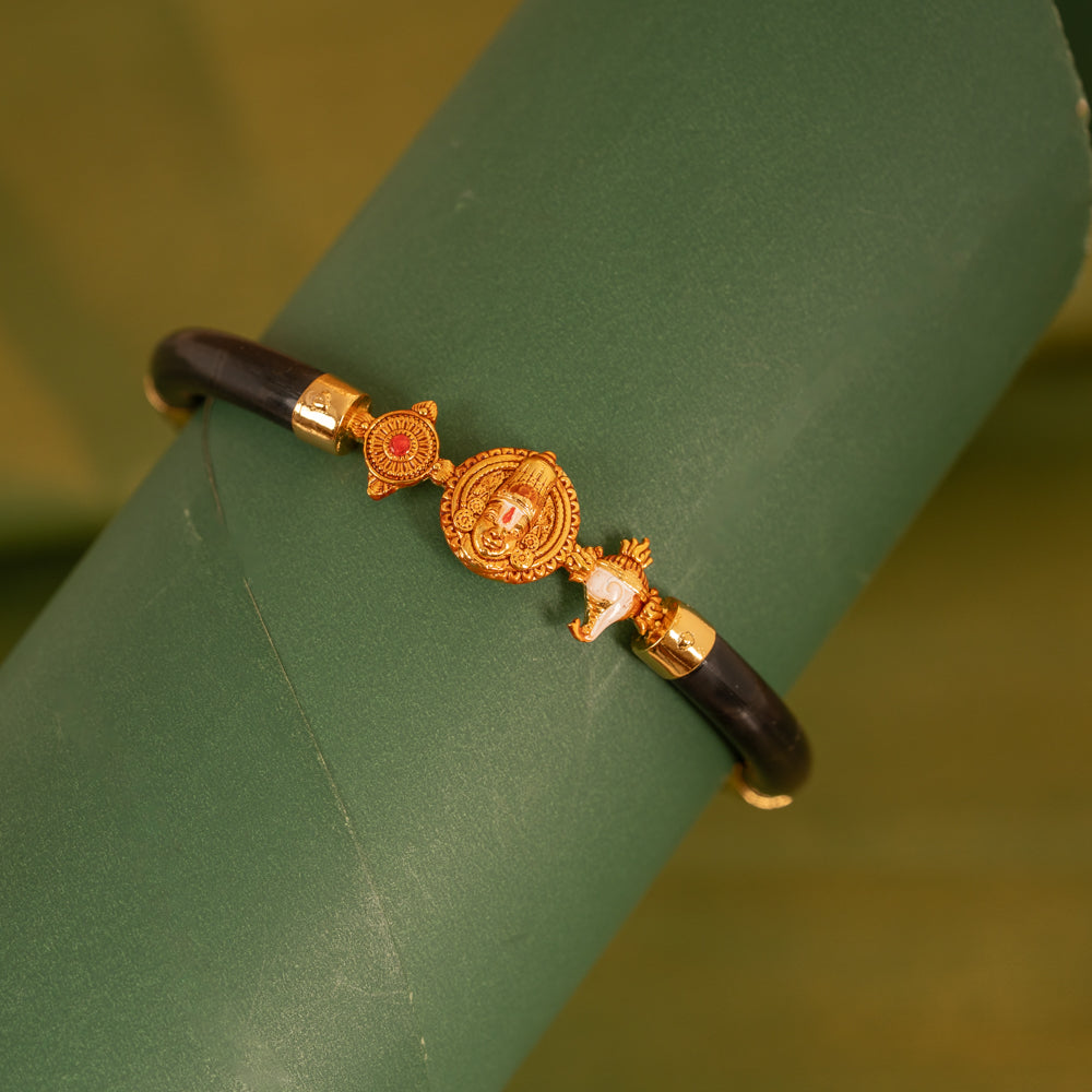 Black Stretchable  Gold Bracelet