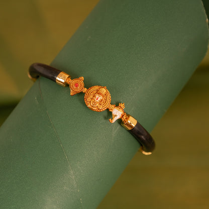 Black Stretchable  Gold Bracelet