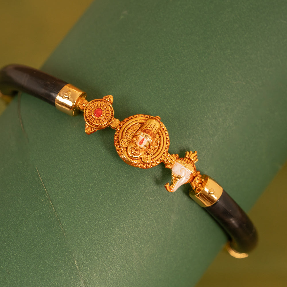 Black Stretchable  Gold Bracelet