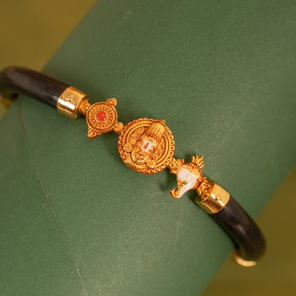 Black Stretchable  Gold Bracelet