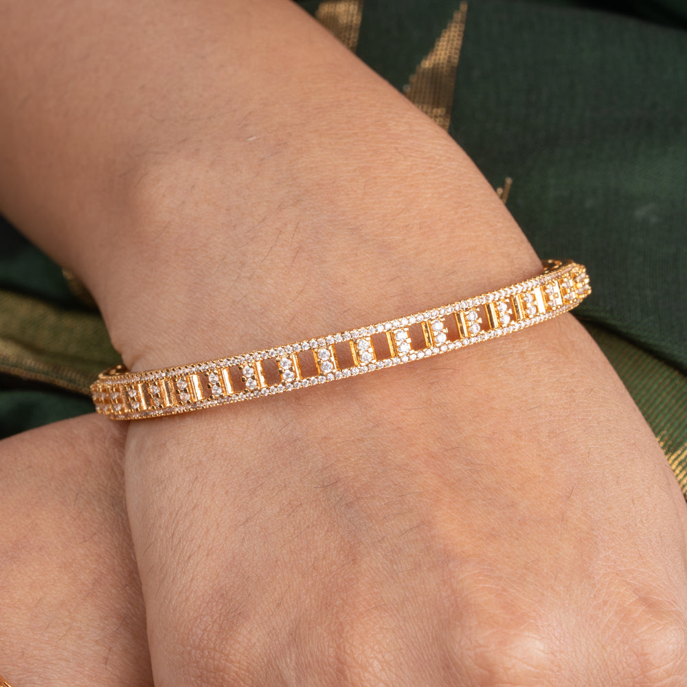 Gold Plated Ceubic Zirconia(CZ) Bangles