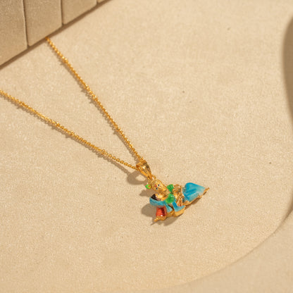 Gold Plated Chain &amp; Pendant Set