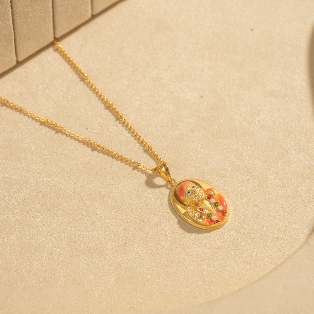 Gold Plated Chain &amp; Pendant Set