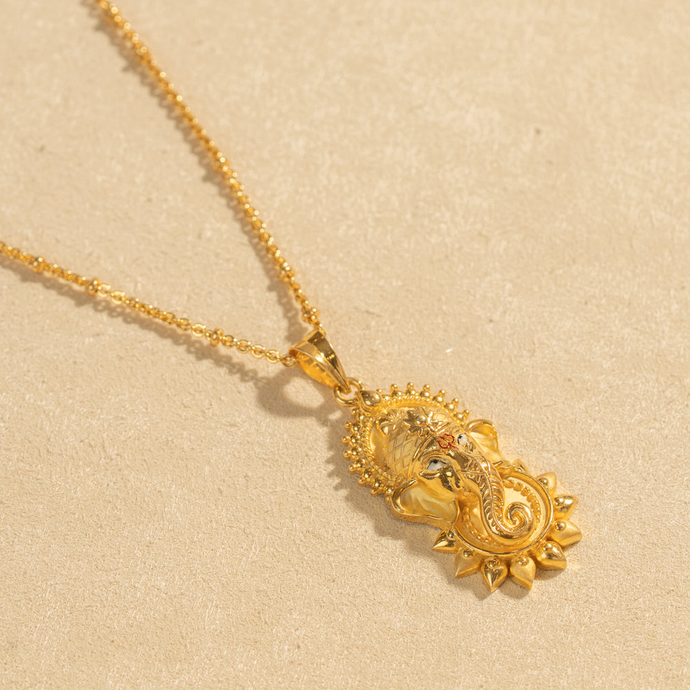 Gold Plated Chain &amp; Pendant Set