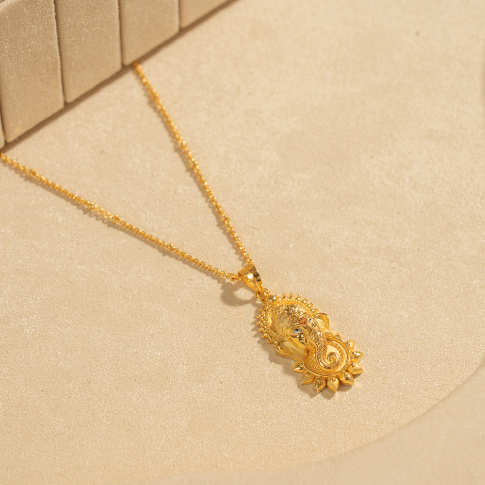 Gold Plated Chain &amp; Pendant Set