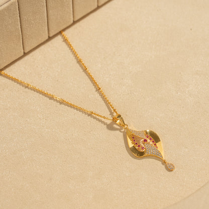 Gold Plated Chain &amp; Pendant Set