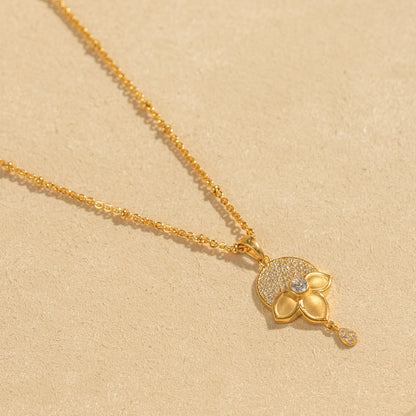 Gold Plated Chain &amp; Pendant Set
