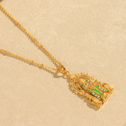 Gold Plated Chain &amp; Pendant Set