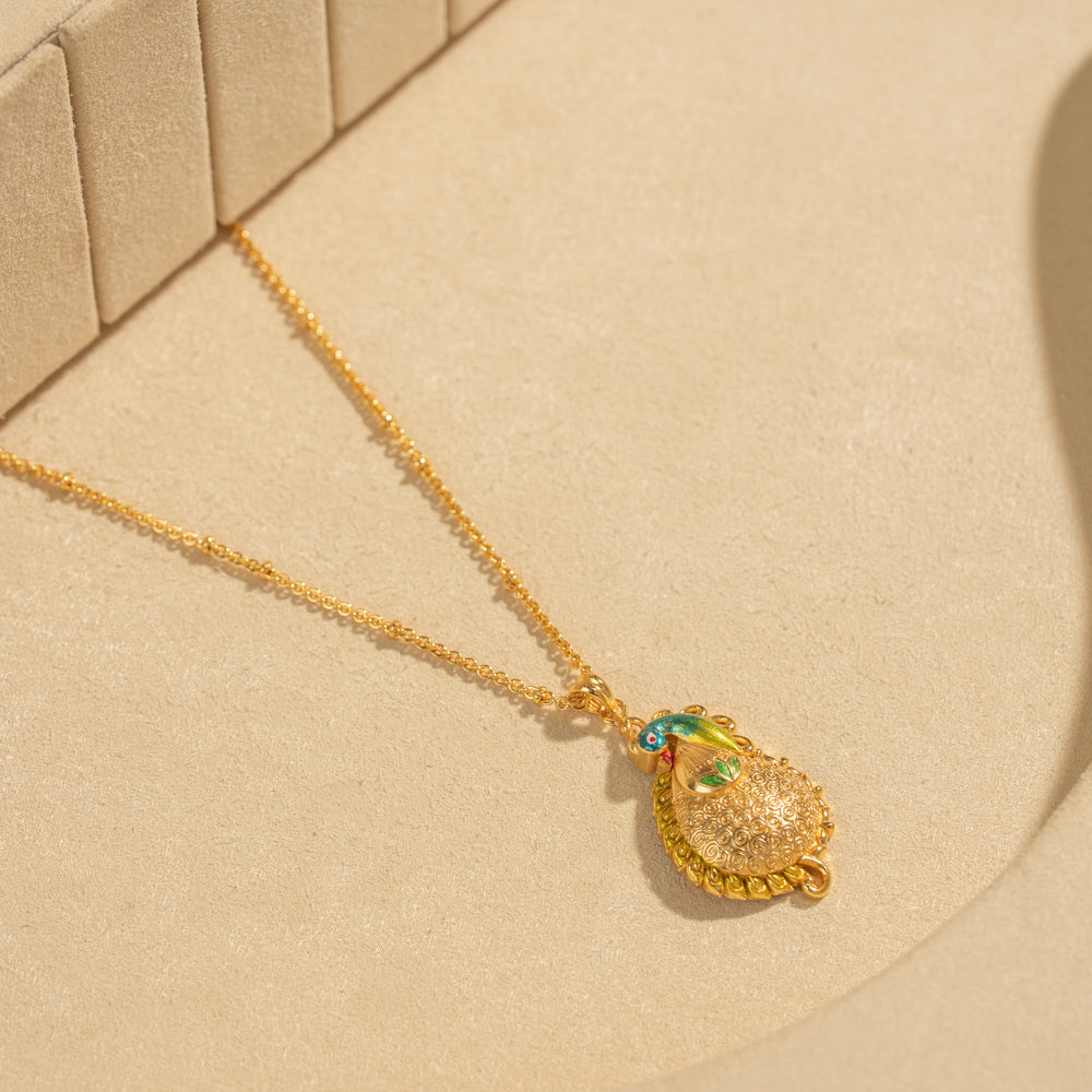 Gold Plated Chain &amp; Pendant Set