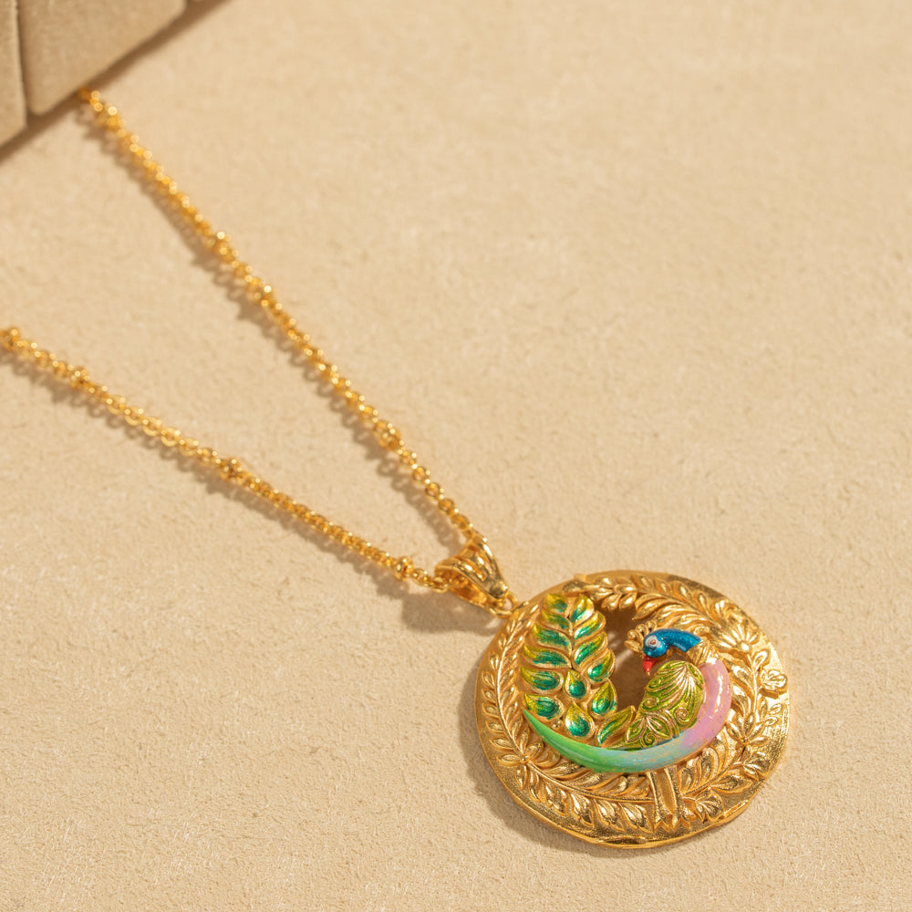 Gold Plated Chain &amp; Pendant Set