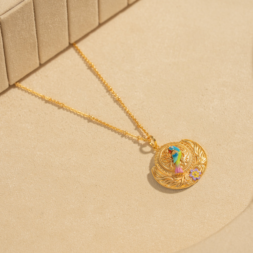 Gold Plated Chain &amp; Pendant Set