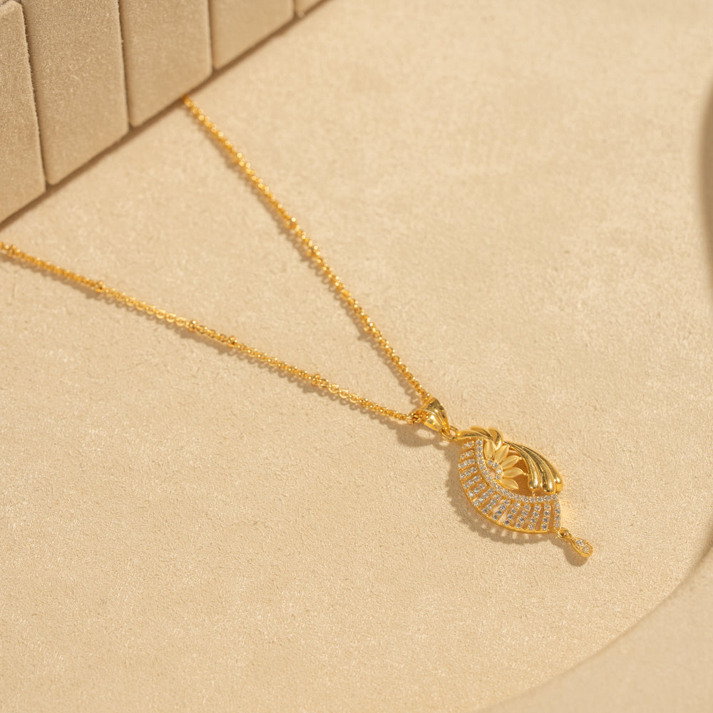 Gold Plated Chain &amp; Pendant Set