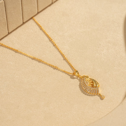 Gold Plated Chain &amp; Pendant Set