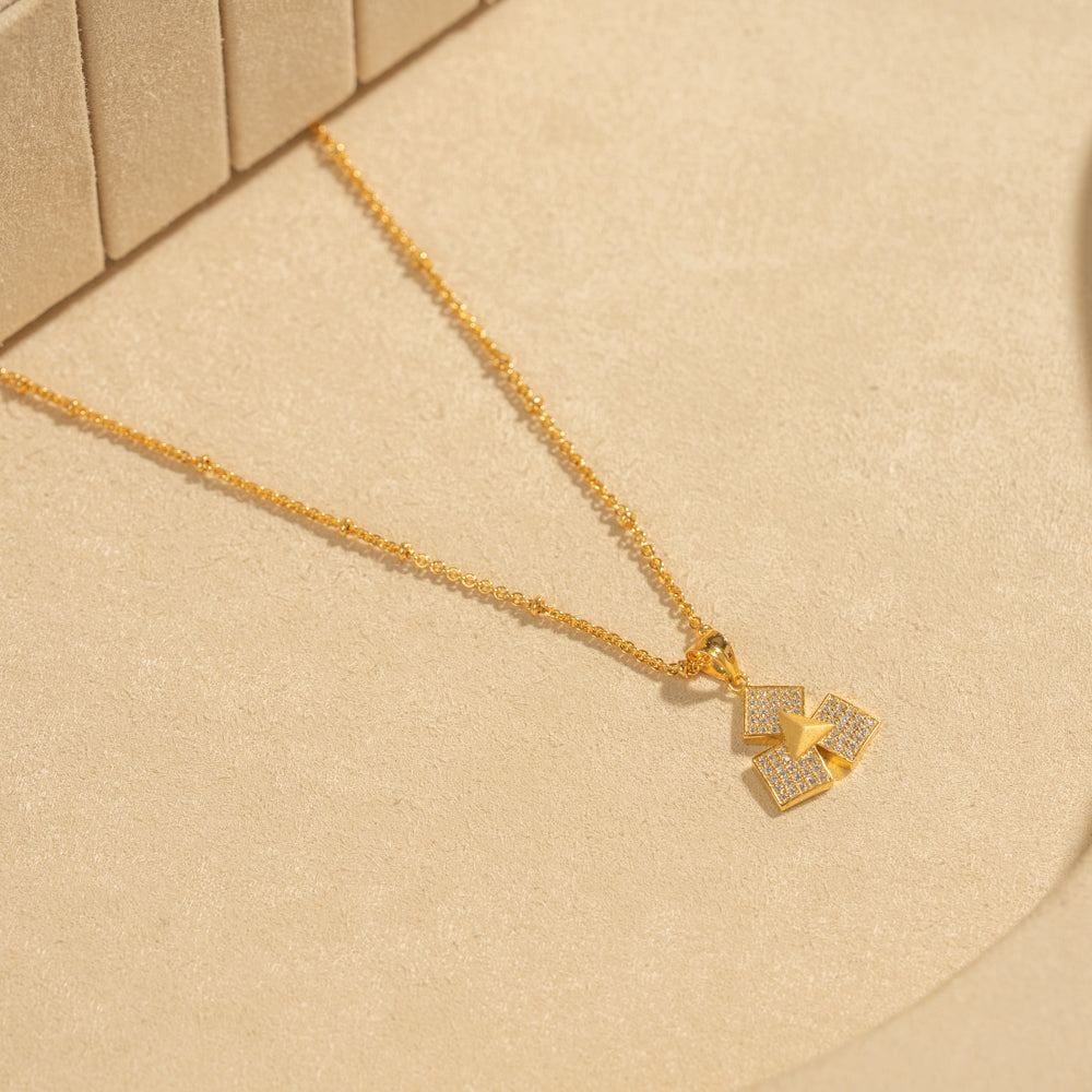 Gold Plated Chain &amp; Pendant Set