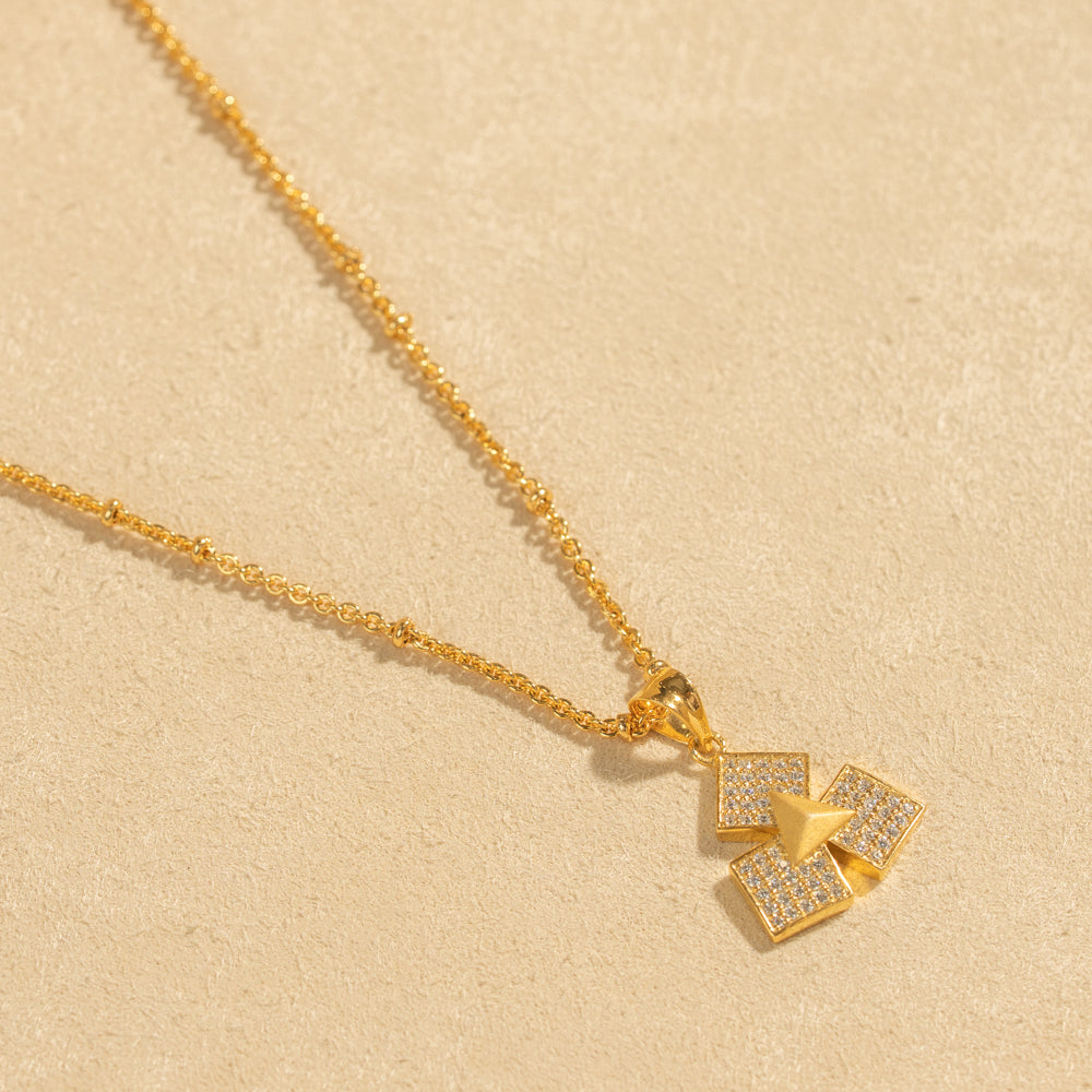 Gold Plated Chain &amp; Pendant Set