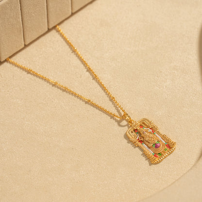 Gold Plated Chain &amp; Pendant Set