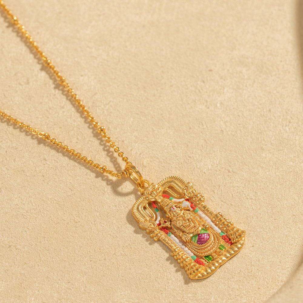 Gold Plated Chain &amp; Pendant Set
