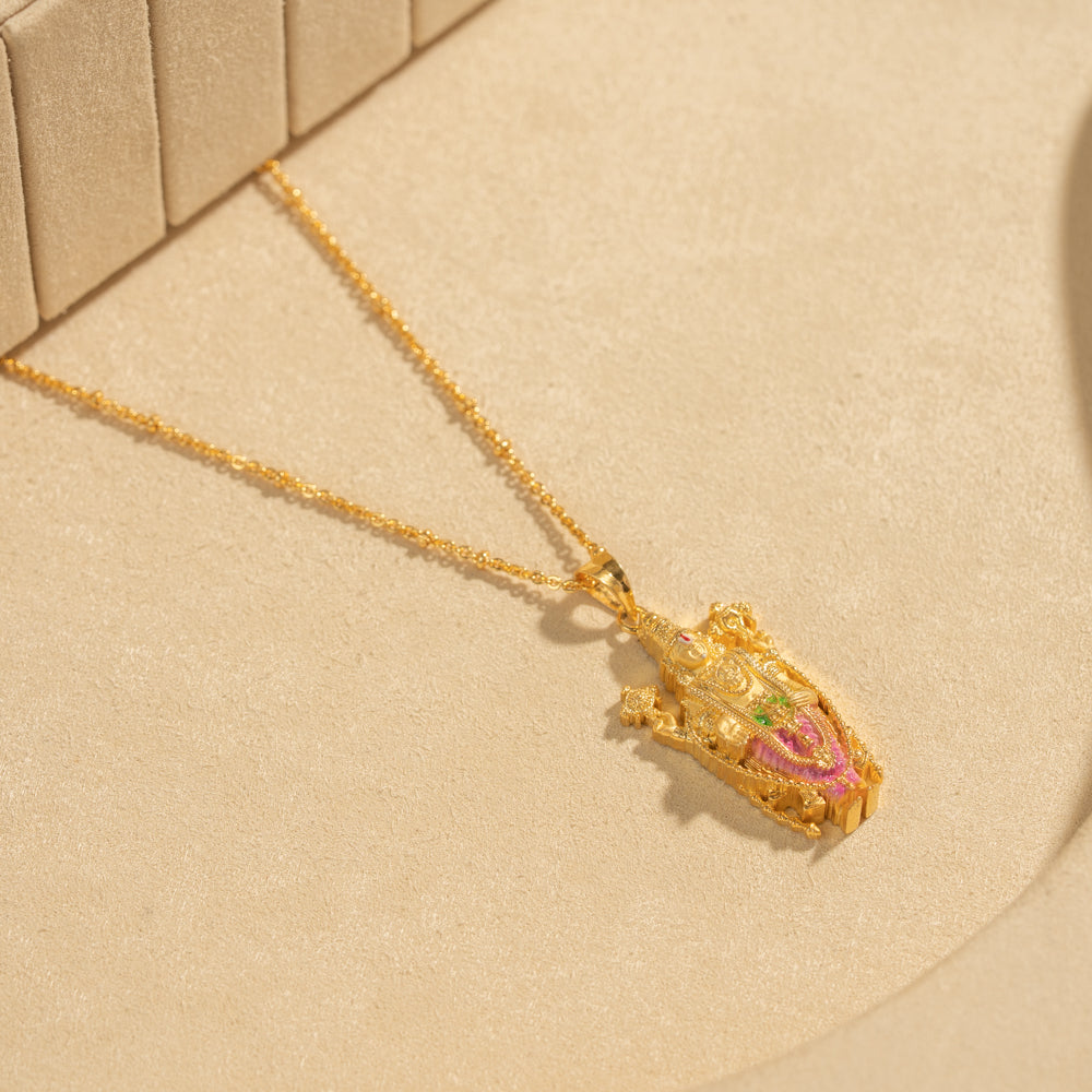 Gold Plated Chain &amp; Pendant Set