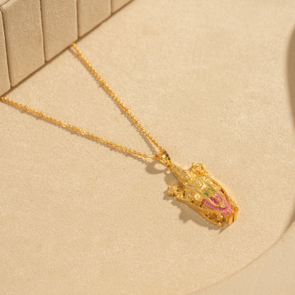 Gold Plated Chain &amp; Pendant Set