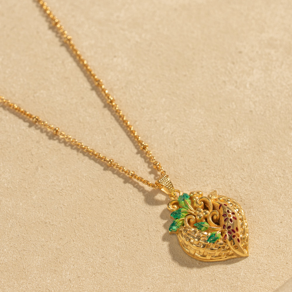 Gold Plated Chain &amp; Pendant Set