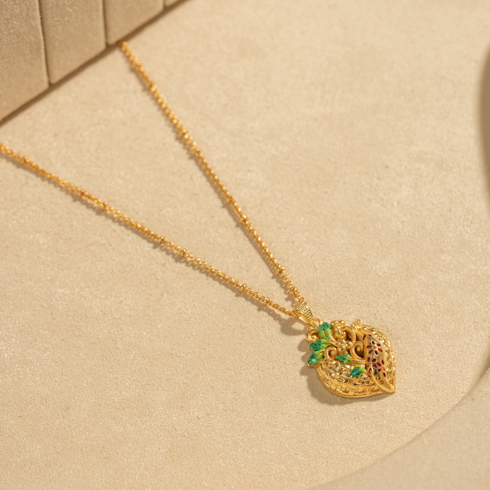 Gold Plated Chain &amp; Pendant Set