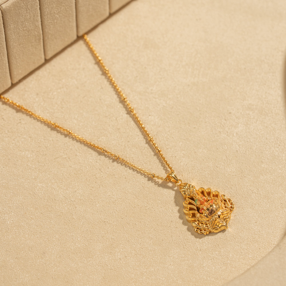 Gold Plated Chain &amp; Pendant Set