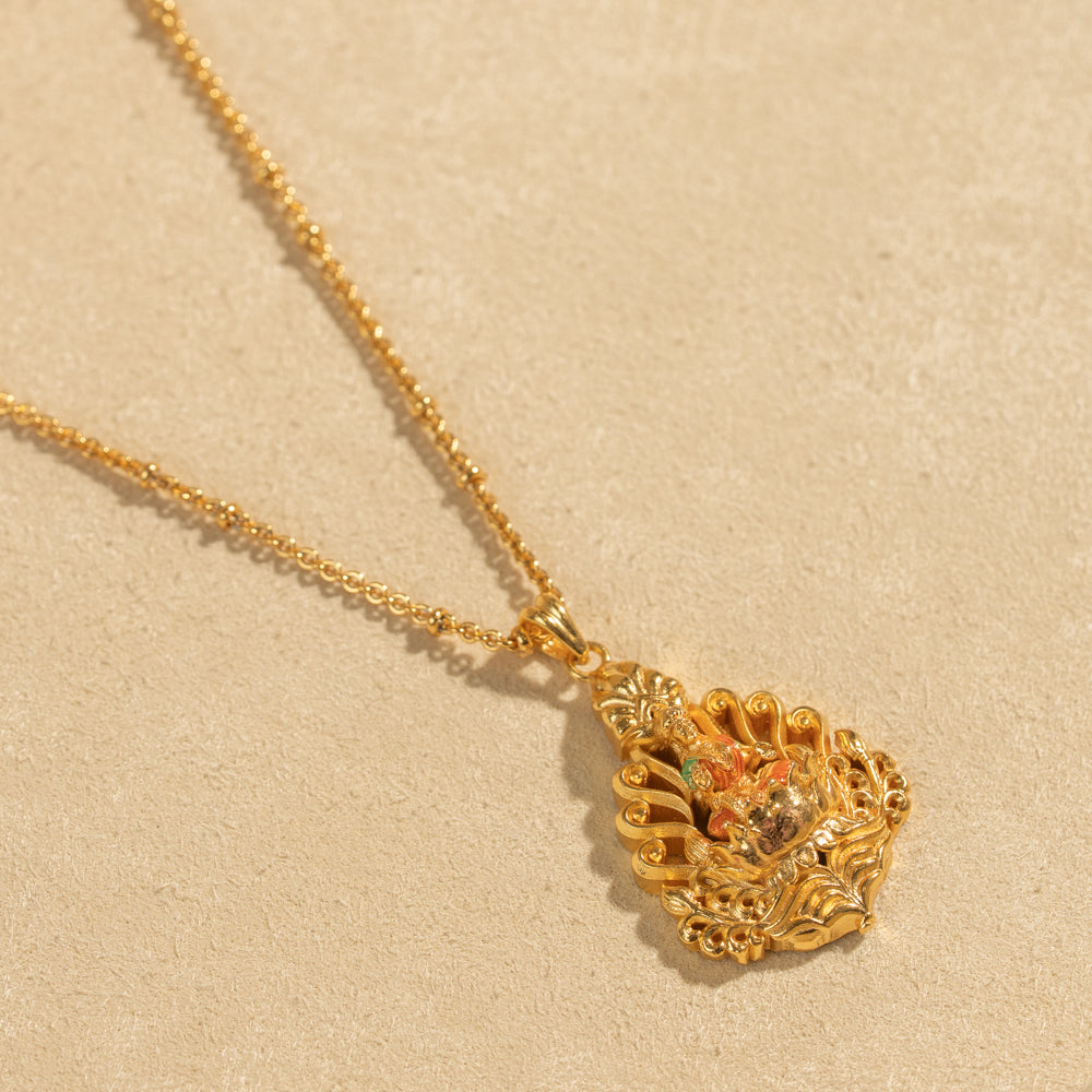 Gold Plated Chain &amp; Pendant Set