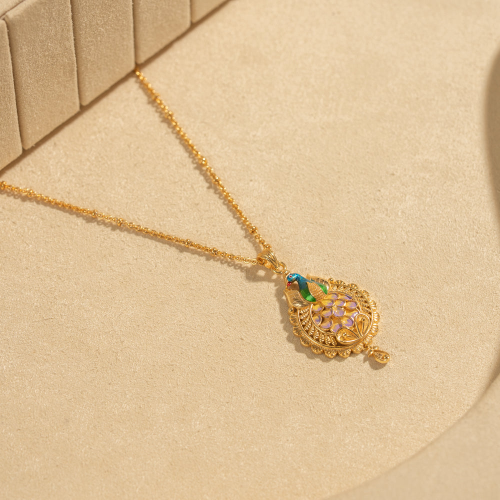 Gold Plated Chain &amp; Pendant Set