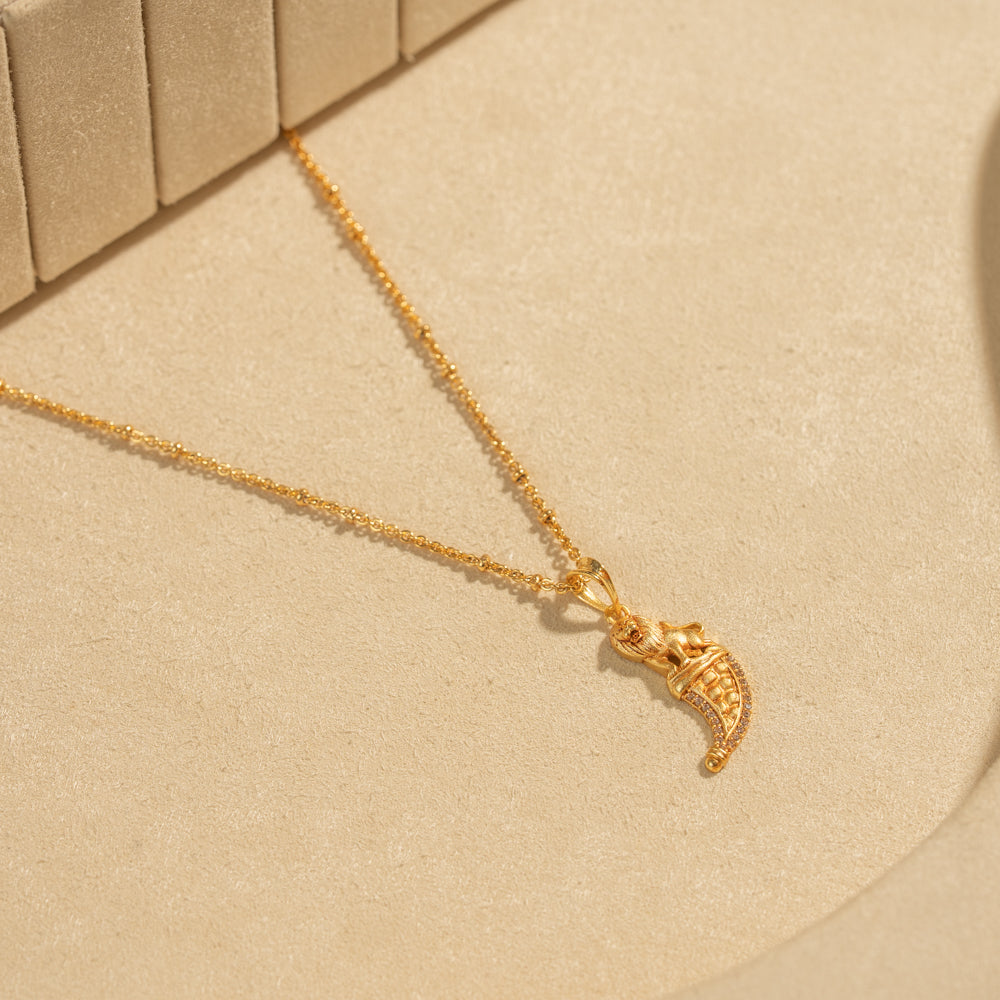 Gold Plated Chain &amp; Pendant Set