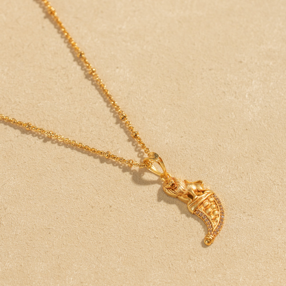 Gold Plated Chain &amp; Pendant Set