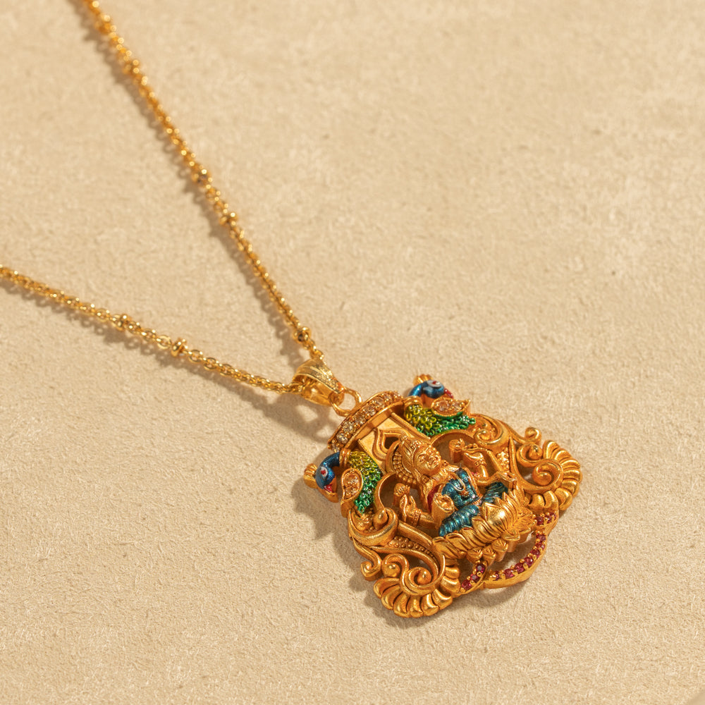 Gold Plated Chain &amp; Pendant Set