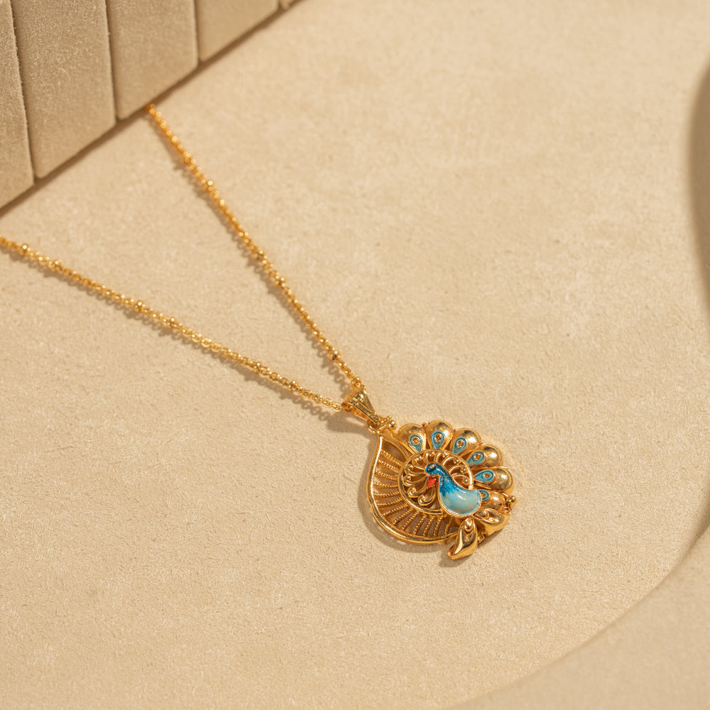 Gold Plated Chain &amp; Pendant Set