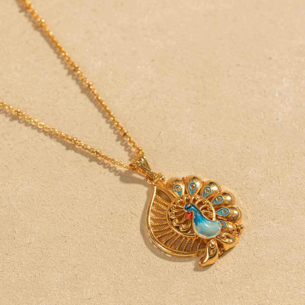 Gold Plated Chain &amp; Pendant Set