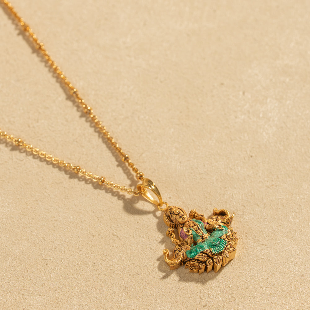 Gold Plated Chain &amp; Pendant Set