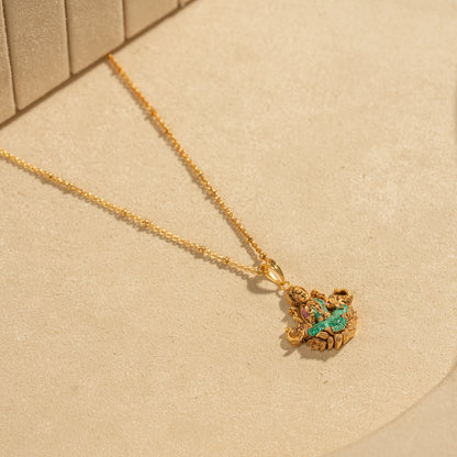 Gold Plated Chain &amp; Pendant Set