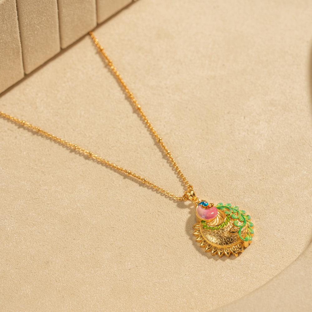 Gold Plated Chain &amp; Pendant Set