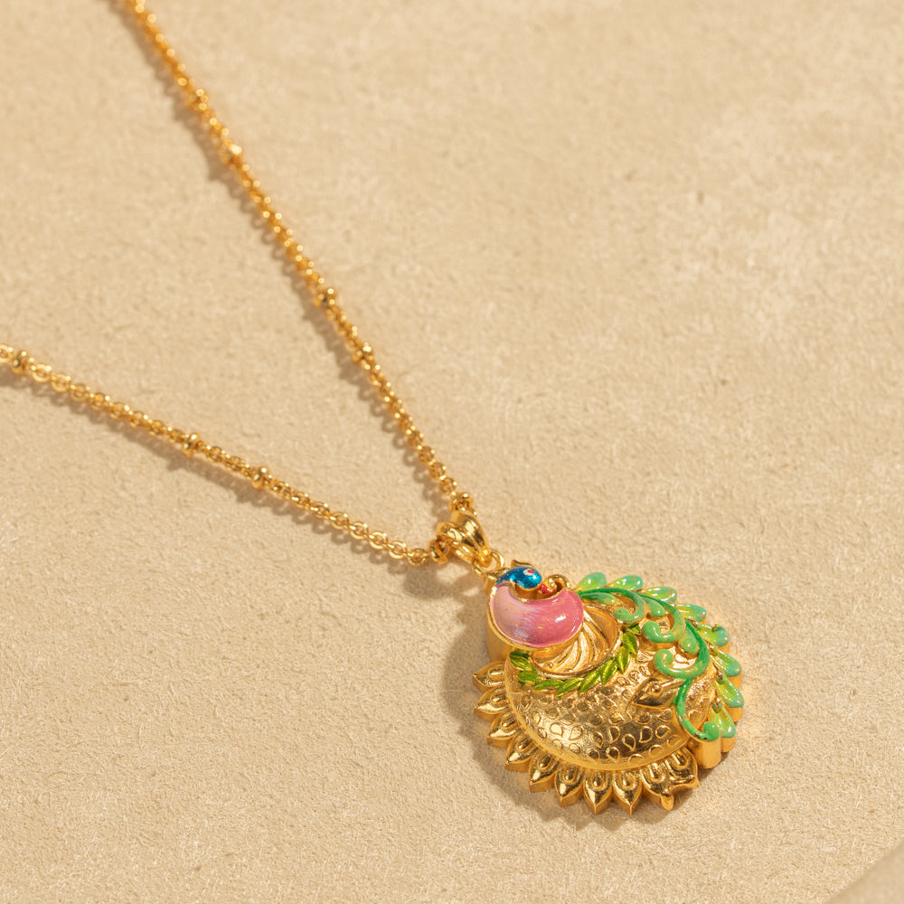 Gold Plated Chain &amp; Pendant Set