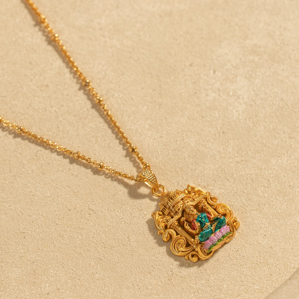 Gold Plated Chain &amp; Pendant Set